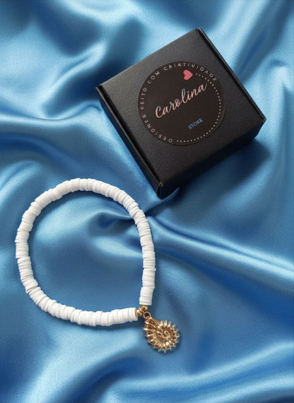 Pulseira Búzio Branco